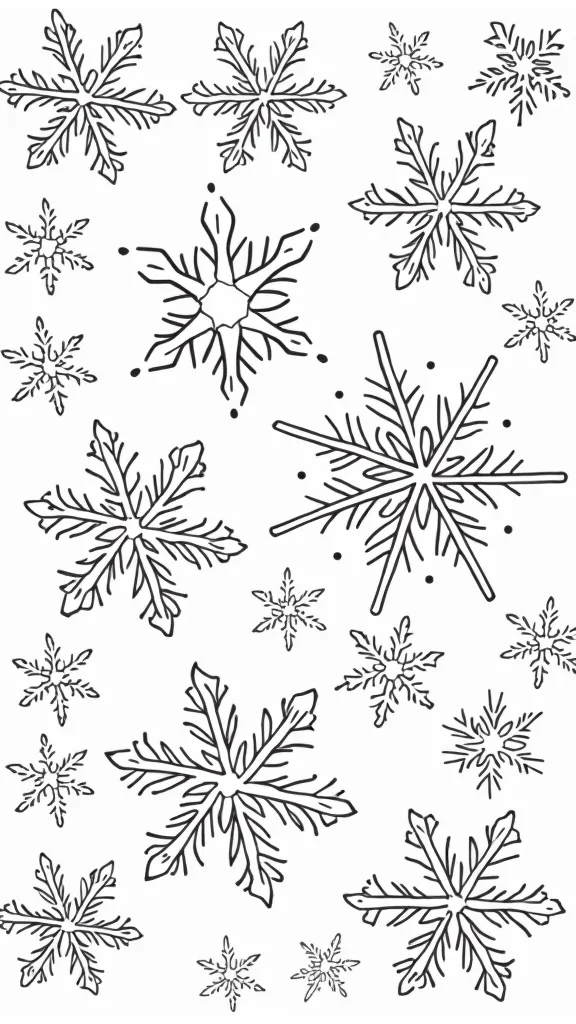 free printable snowflake coloring pages